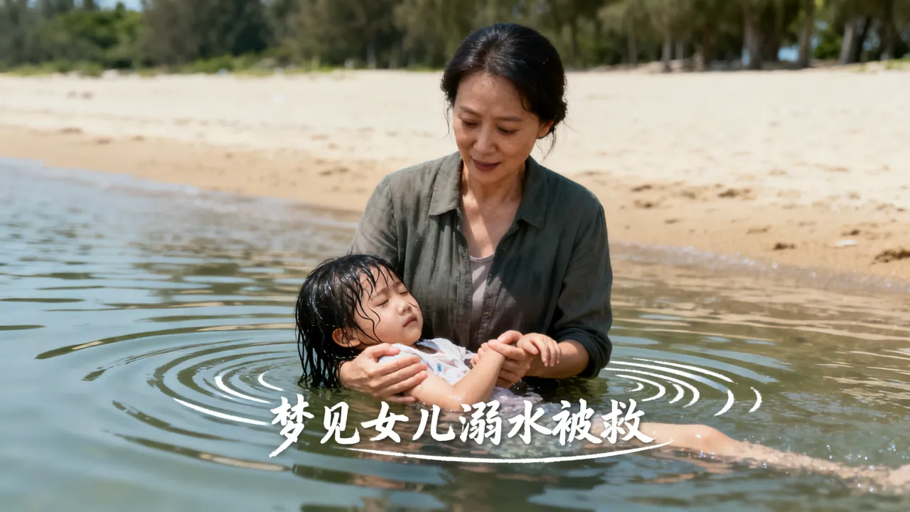 梦见女儿溺水被救是好是坏，周公解梦梦见女儿溺水被救什么意思