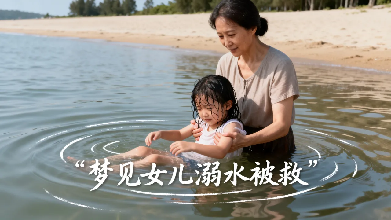 梦见女儿溺水被救是好是坏，周公解梦梦见女儿溺水被救什么意思