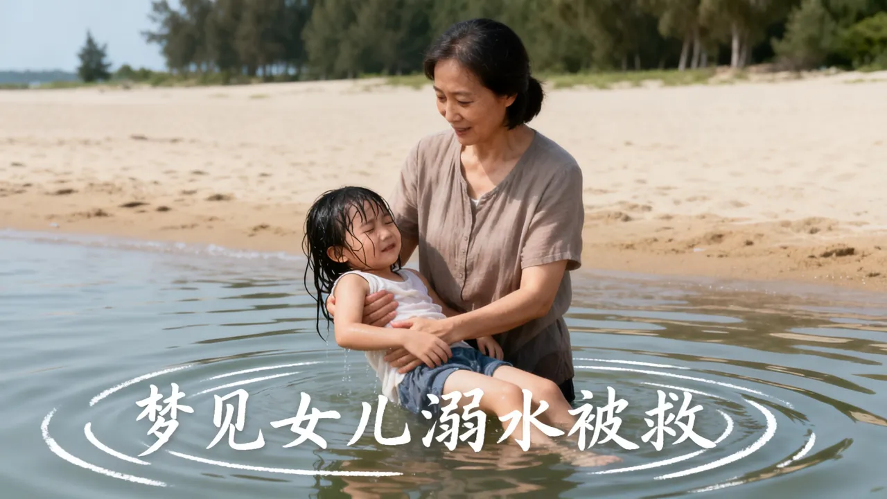 梦见女儿溺水被救是好是坏，周公解梦梦见女儿溺水被救什么意思