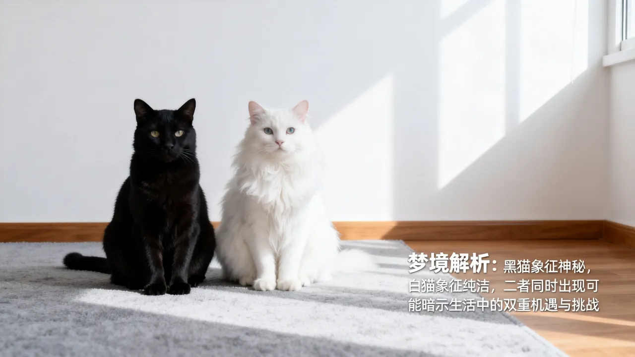 梦到黑猫和白猫是什么兆头,梦见黑猫白猫一起出现预示着什么 梦到黑猫和白猫是什么兆头,梦见黑猫白猫一起出现预示着什么