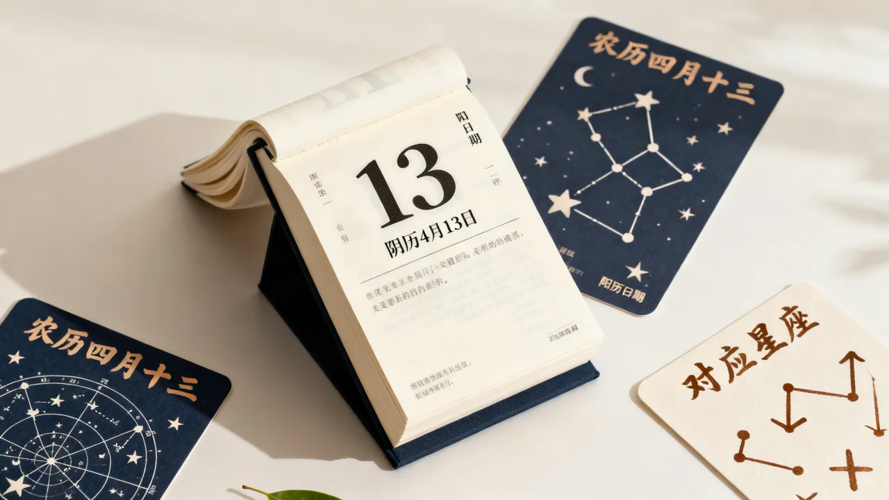 阴历4月13日是什么星座,农历四月十三对应阳历几号什么星座 阴历4月13日是什么星座,农历四月十三对应阳历几号什么星座