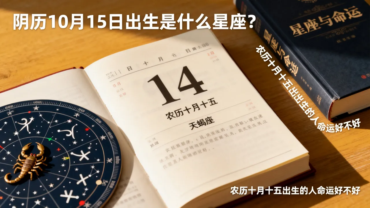 阴历10月15日出生是什么星座?农历十月十五出生的人命运好不好 阴历10月15日出生是什么星座?农历十月十五出生的人命运好不好