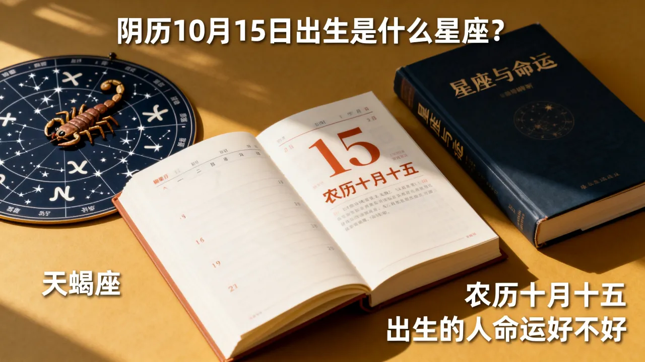 阴历10月15日出生是什么星座?农历十月十五出生的人命运好不好 阴历10月15日出生是什么星座?农历十月十五出生的人命运好不好