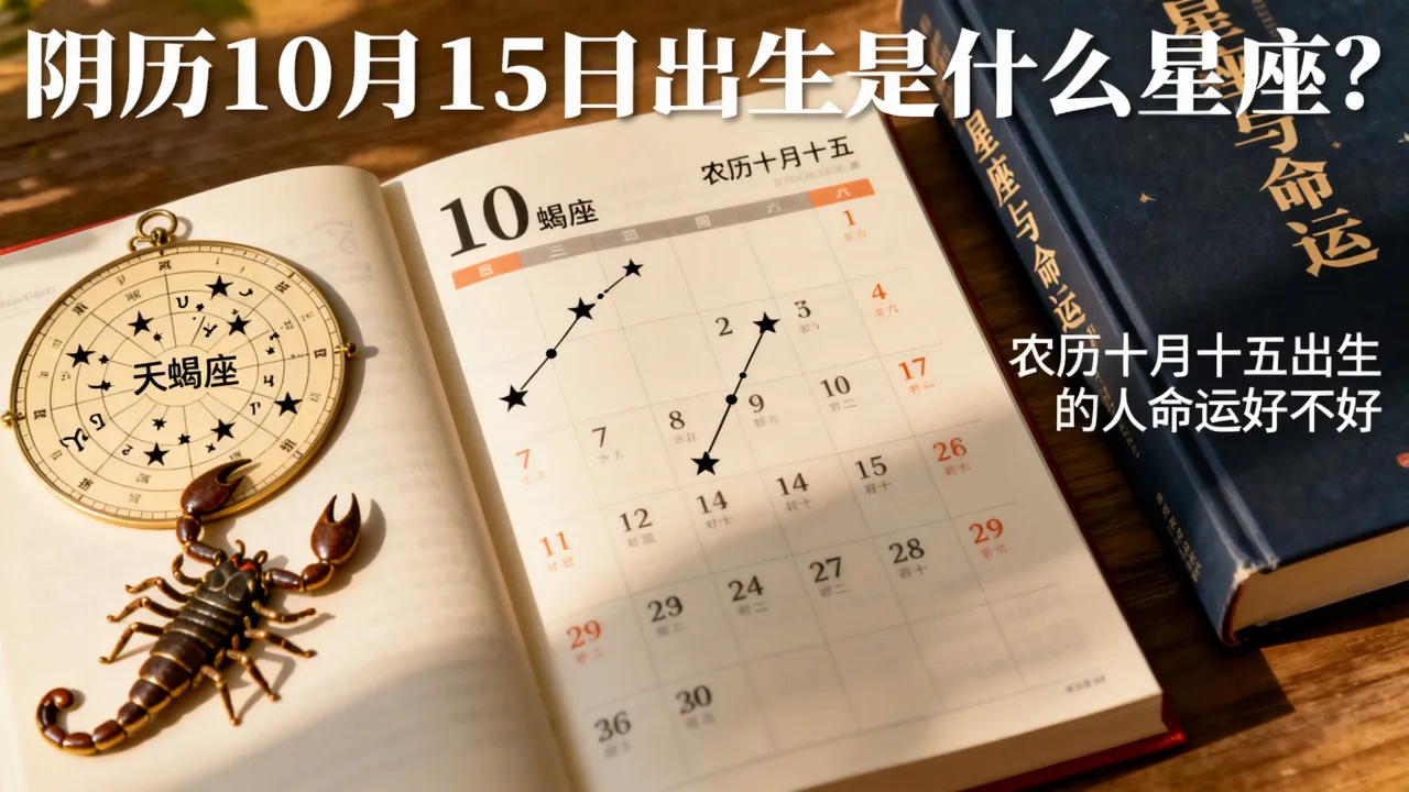 阴历10月15日出生是什么星座?农历十月十五出生的人命运好不好 阴历10月15日出生是什么星座?农历十月十五出生的人命运好不好