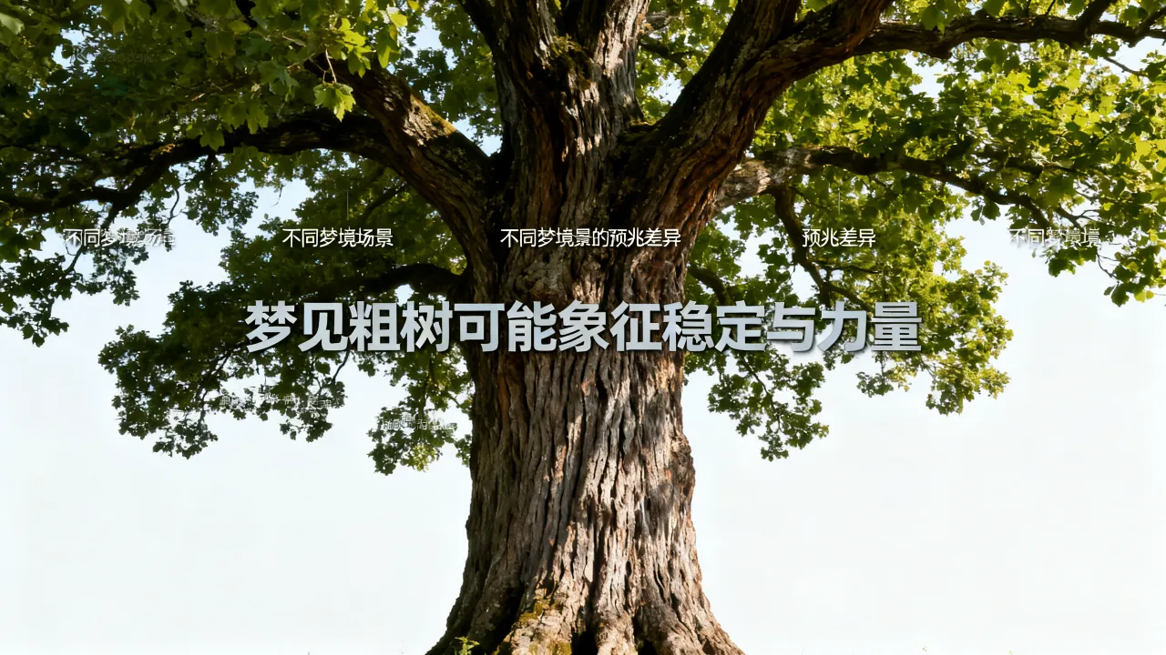 梦见粗树会怎么样,梦见粗树代表了什么预兆呢? 梦见粗树会怎么样,梦见粗树代表了什么预兆呢?