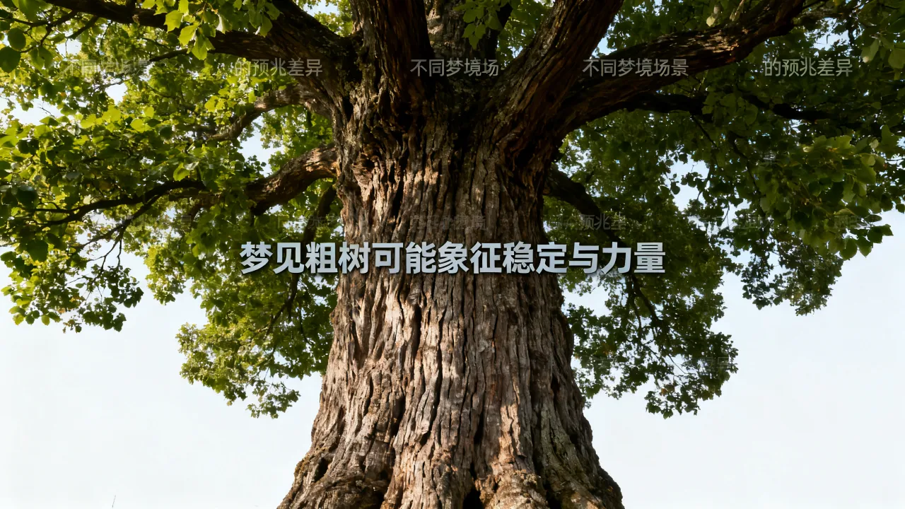 梦见粗树会怎么样,梦见粗树代表了什么预兆呢? 梦见粗树会怎么样,梦见粗树代表了什么预兆呢?