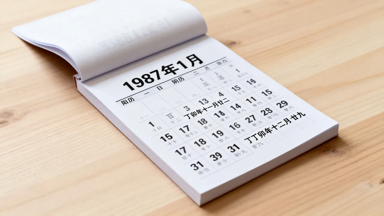 1987年阴历日历表是什么?1987年阴历阳历对照查询 1987年阴历日历表是什么?1987年阴历阳历对照查询