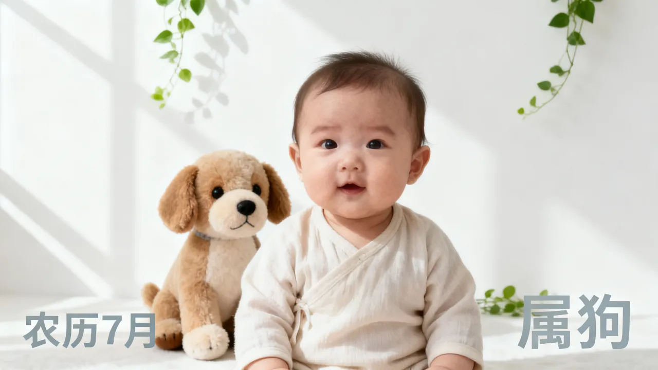 属狗农历7月出生的宝宝好吗？属狗农历7月宝宝命运如何