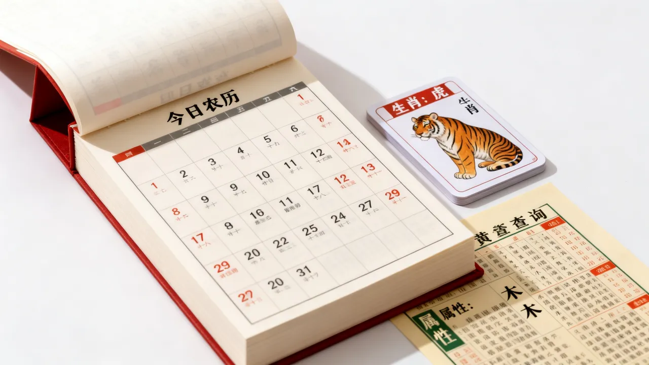 农历今天属什么生肖，农历今天属性如何查询