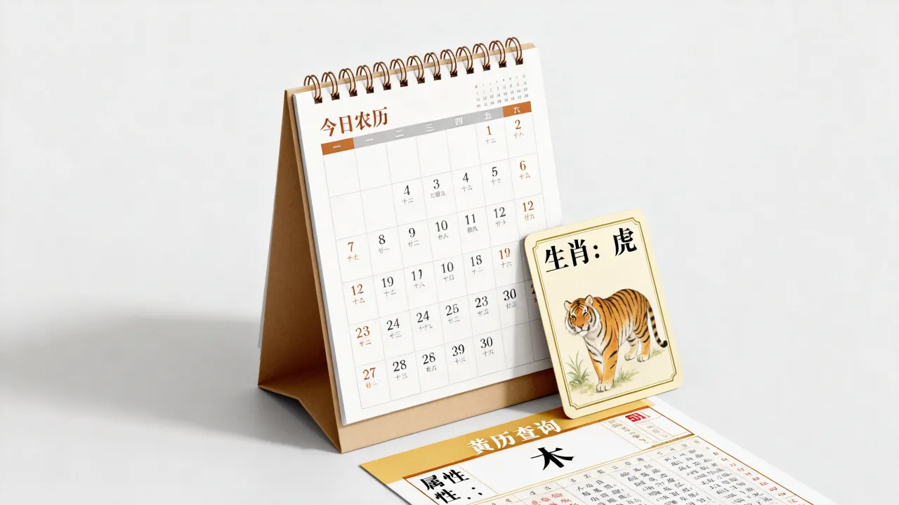 农历今天属什么生肖，农历今天属性如何查询