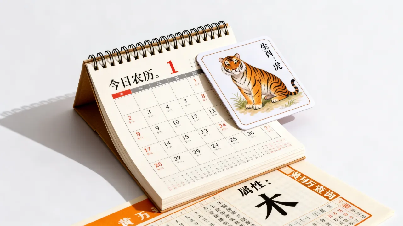 农历今天属什么生肖，农历今天属性如何查询