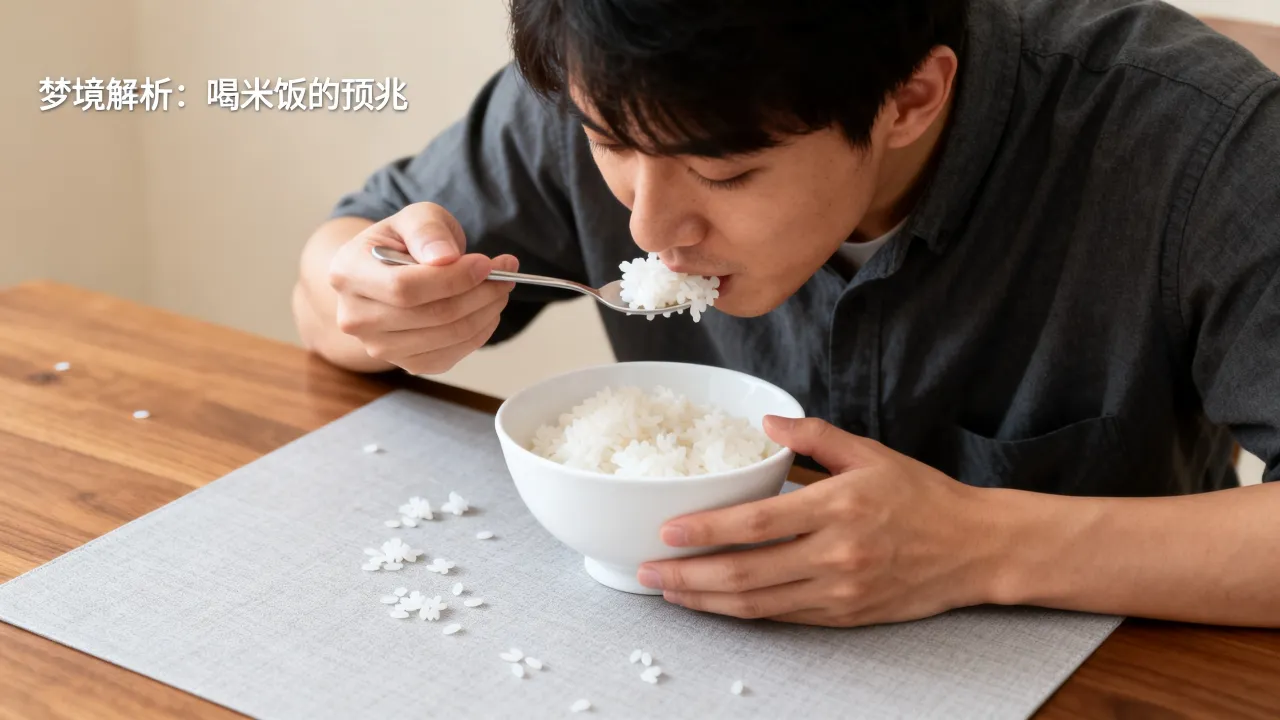 梦见喝米饭是好事还是坏事，梦见喝米饭有什么预兆
