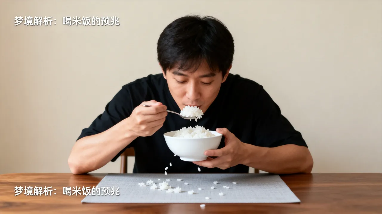 梦见喝米饭是好事还是坏事，梦见喝米饭有什么预兆