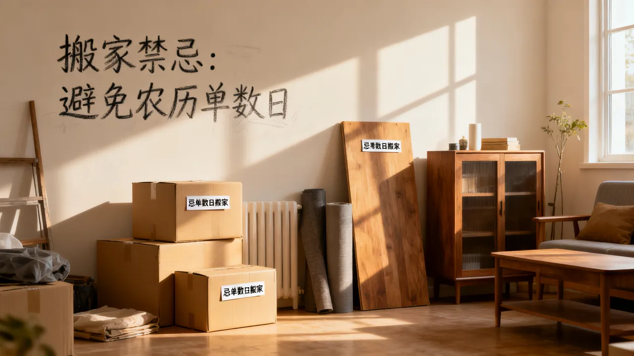 阴历单数适合搬家吗，农历单数搬家吉利吗有哪些禁忌讲究