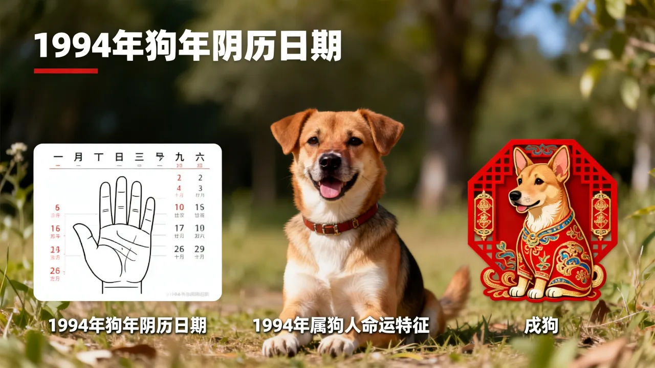 1994年狗年阴历是哪天，1994年属狗人的命运如何