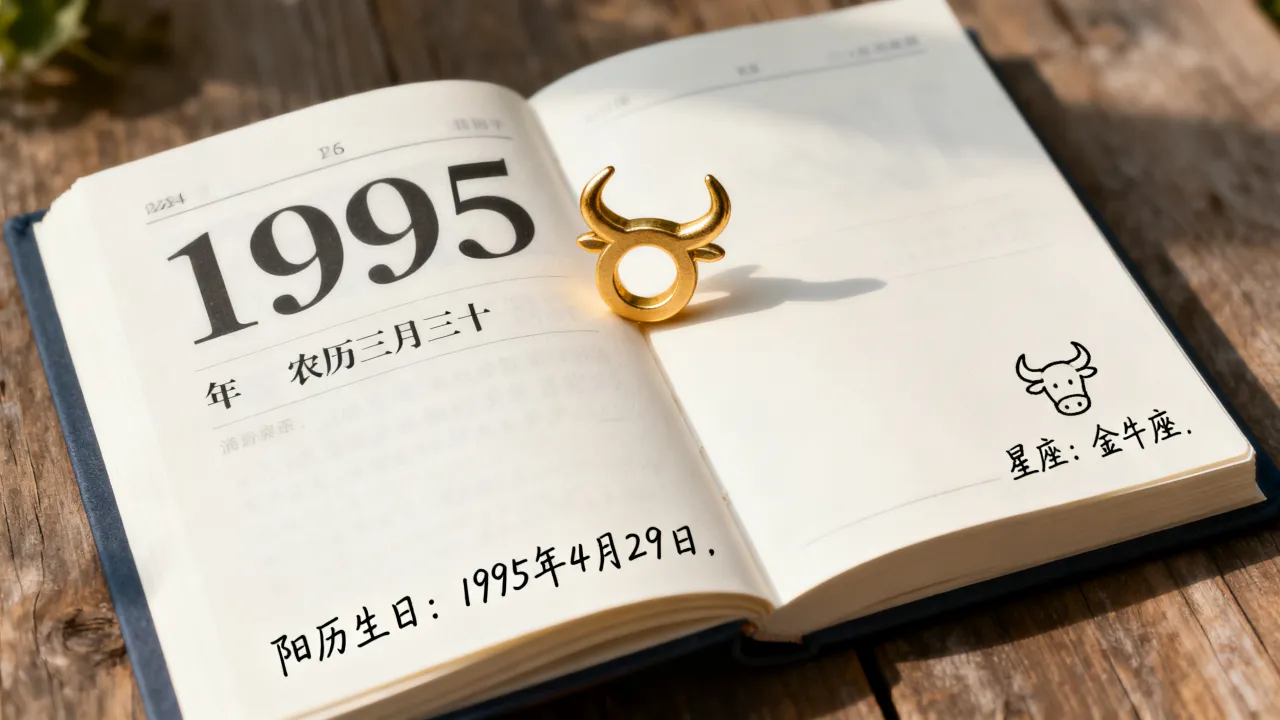1995年阴历3月30是什么星座？农历三月三十阳历生日查询