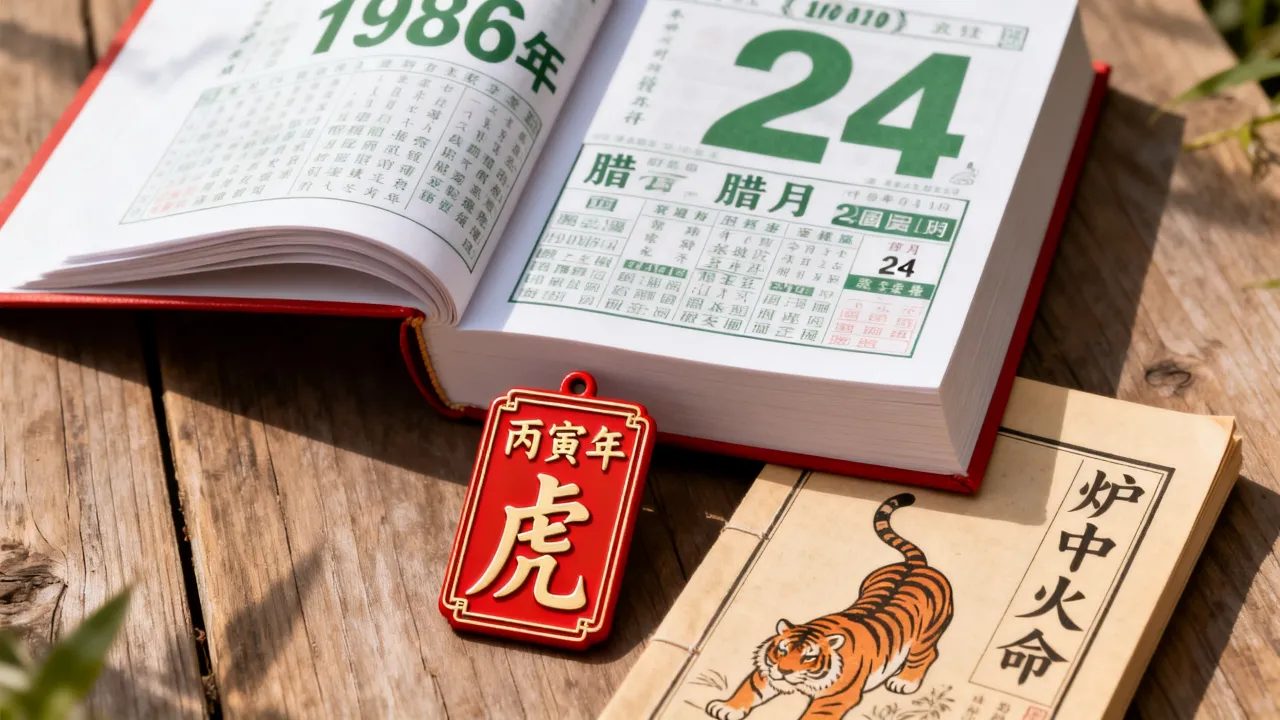 1986年阴历腊月24是阳历几号？属什么生肖什么命如何？