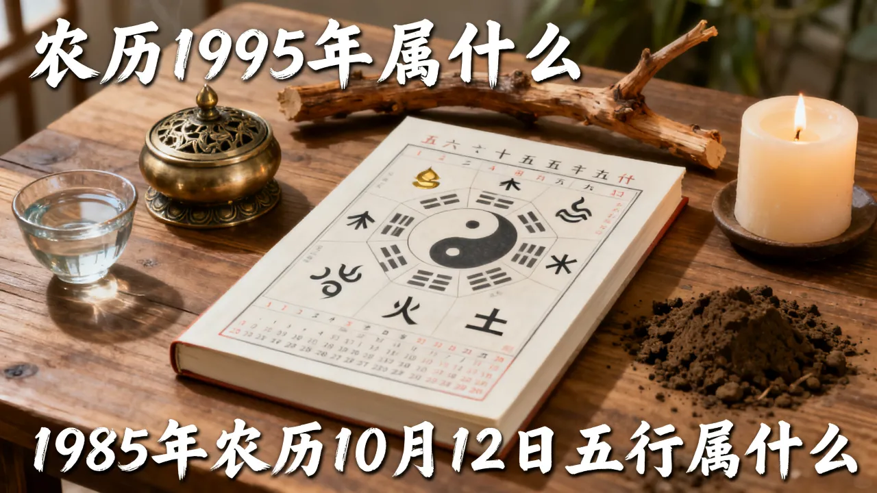 农历1995年属什么，1985年农历10月12日五行属什么？