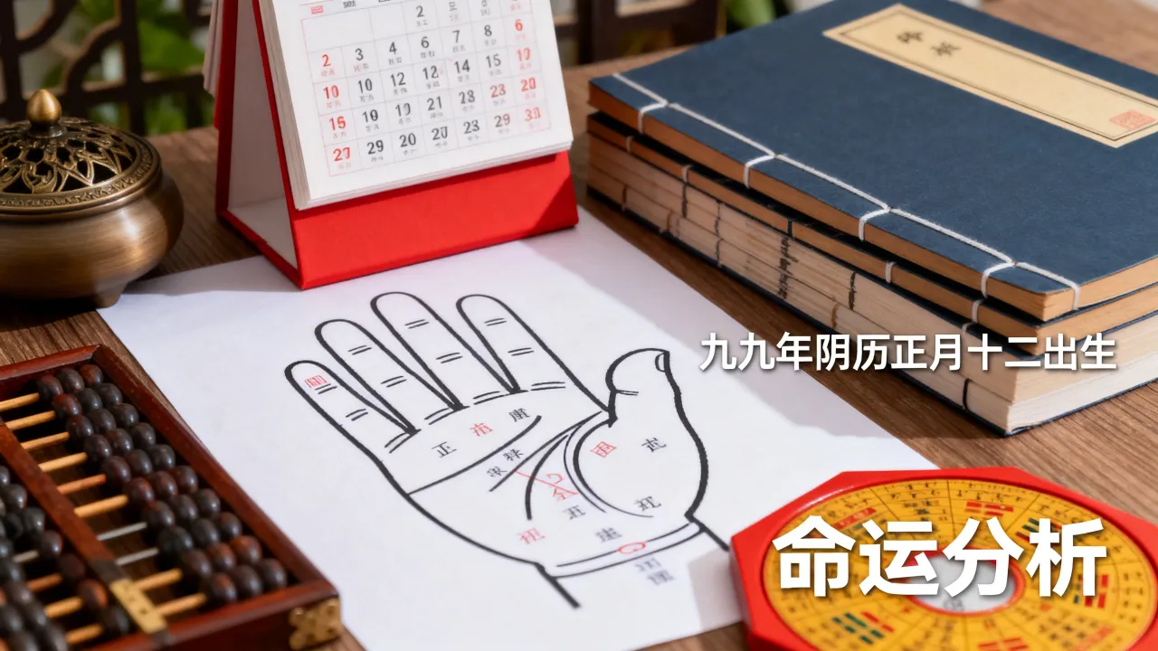 九九年阴历正月十二是什么命，九九正月十二出生的人命运如何？