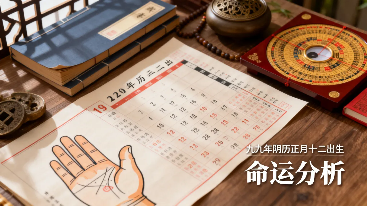 九九年阴历正月十二是什么命，九九正月十二出生的人命运如何？