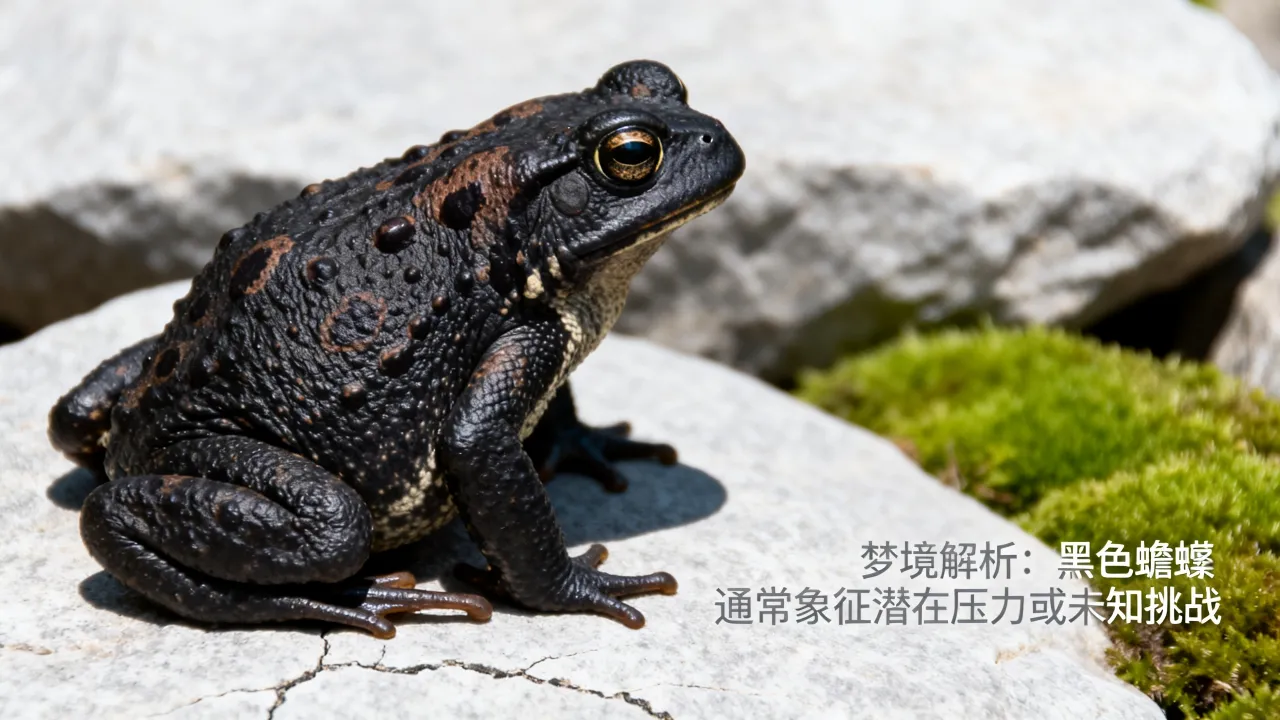 梦见黑色蟾蜍会怎么样，梦见黑色蟾蜍是什么预兆