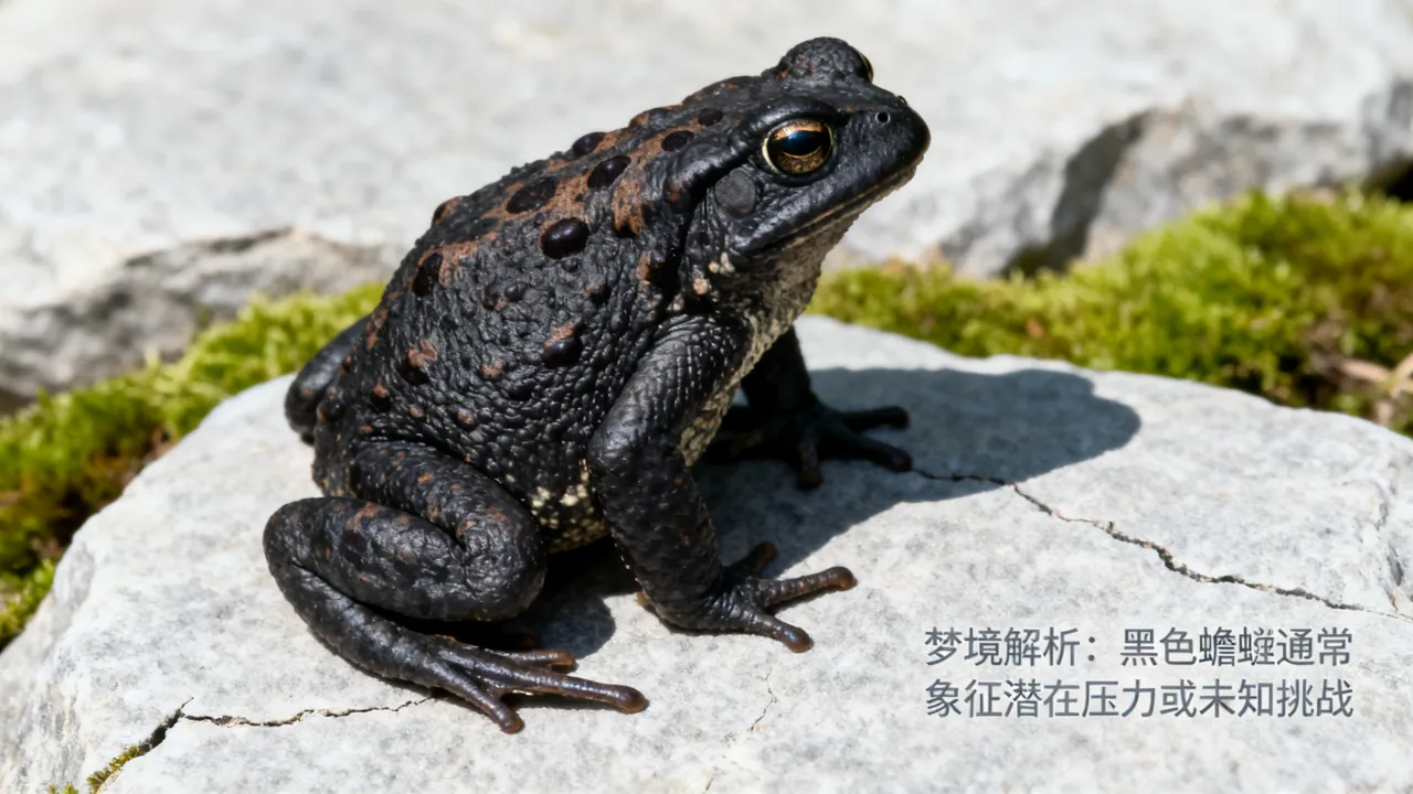 梦见黑色蟾蜍会怎么样，梦见黑色蟾蜍是什么预兆