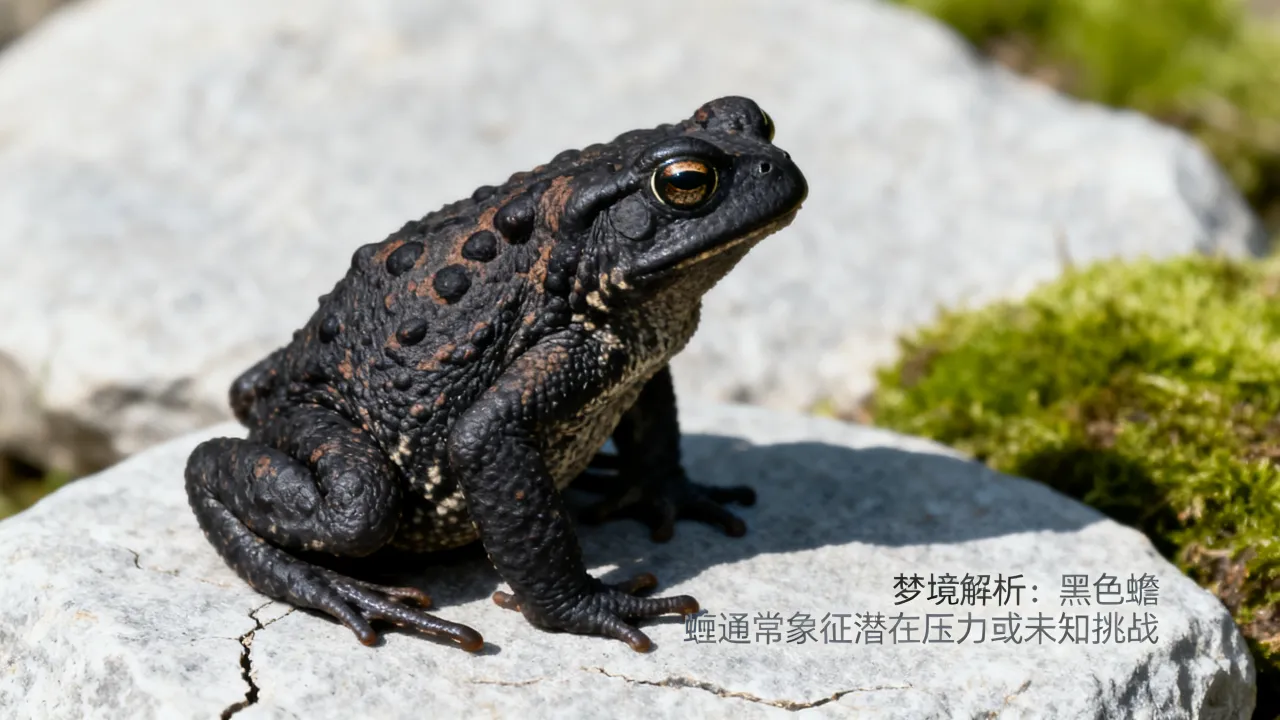 梦见黑色蟾蜍会怎么样，梦见黑色蟾蜍是什么预兆