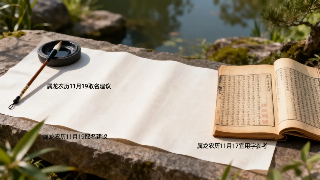 属龙农历11月19取什么名字好，属龙农历11月17取名宜什么字