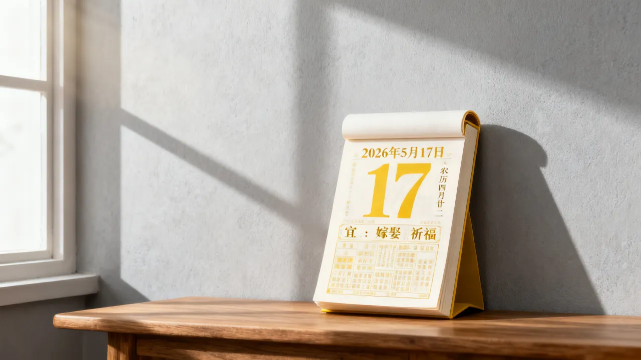 2026年5月17号阴历是几月几号?农历日期黄道吉日查询 2026年5月17号阴历是几月几号?农历日期黄道吉日查询