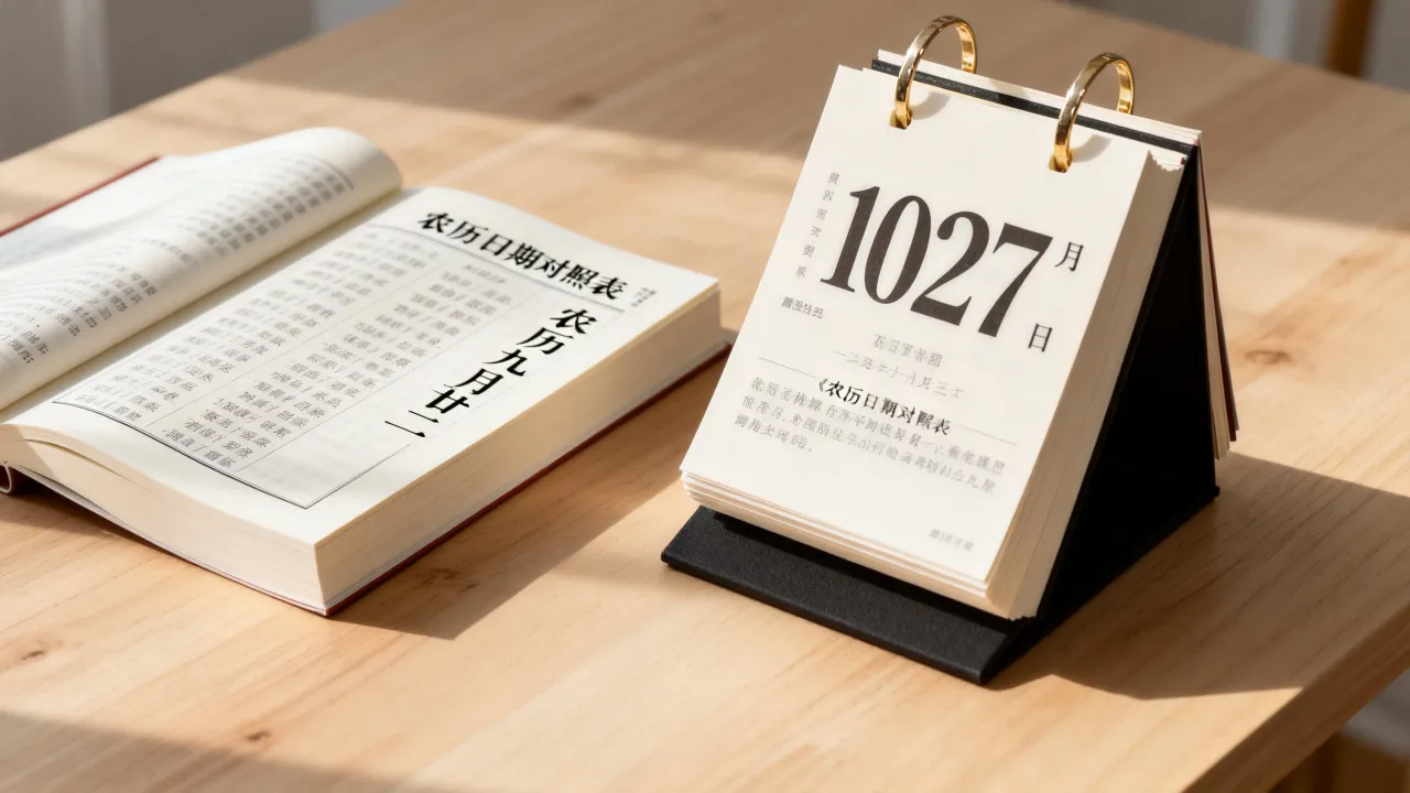 10月27阴历是几月几号，农历日期对照表查询