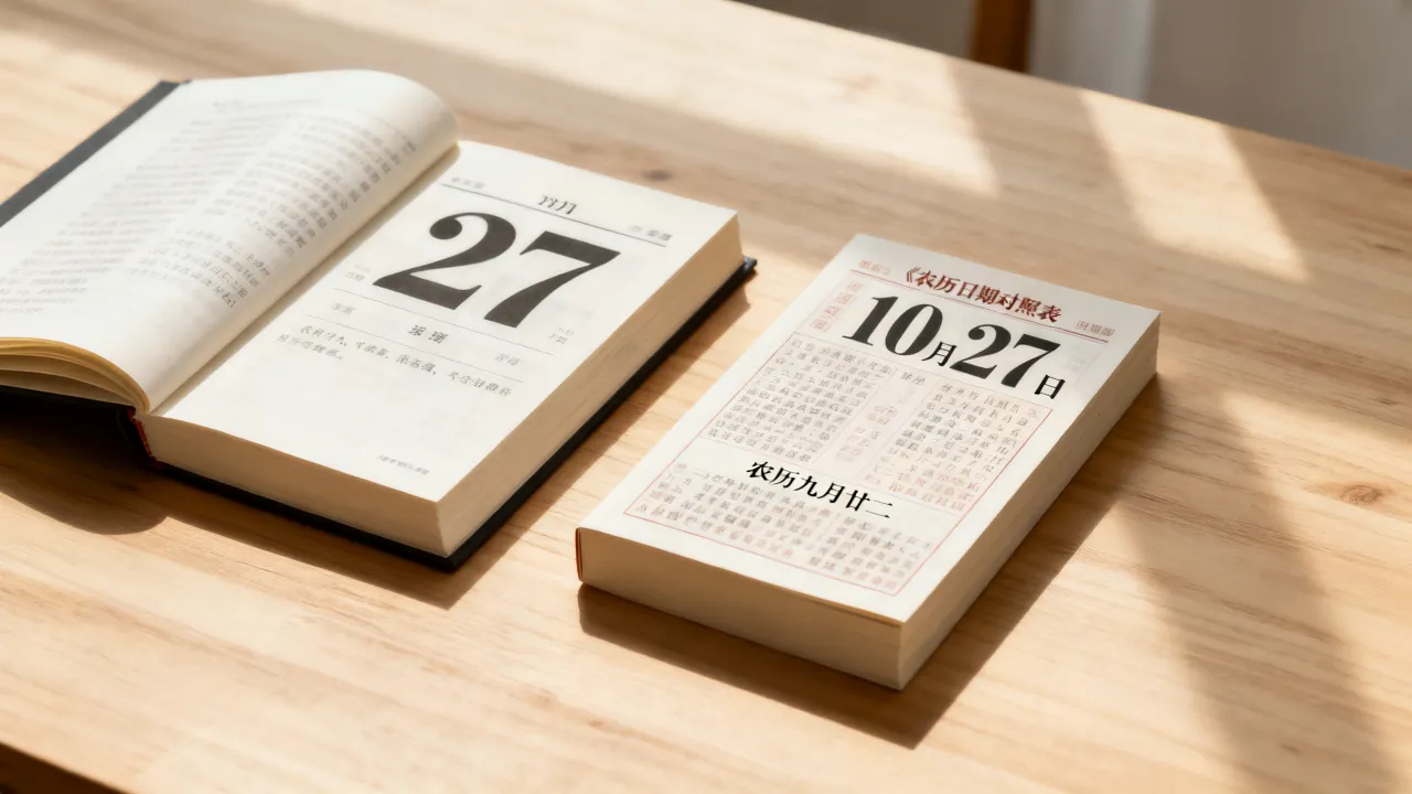 10月27阴历是几月几号,农历日期对照表查询 10月27阴历是几月几号,农历日期对照表查询