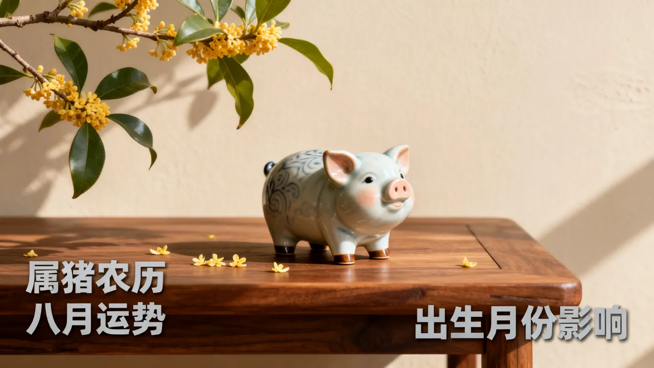 属猪农历8月什么命运，属猪人农历八月出生好吗