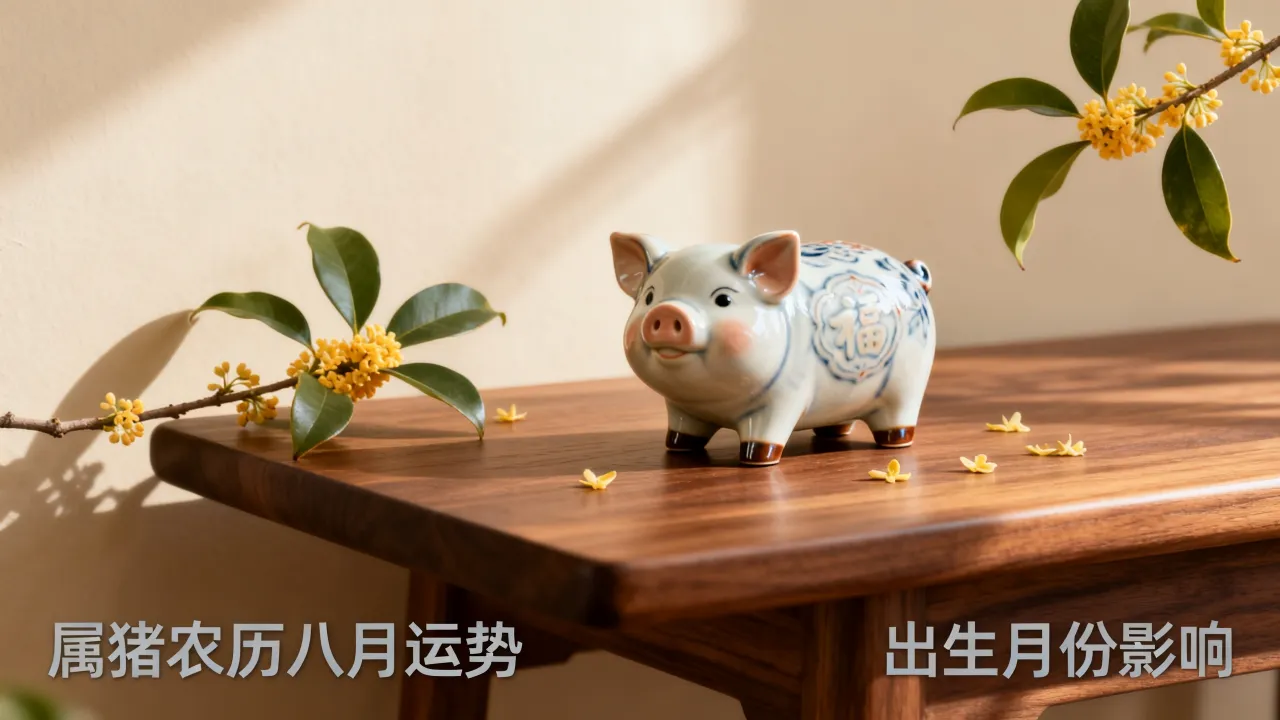 属猪农历8月什么命运，属猪人农历八月出生好吗