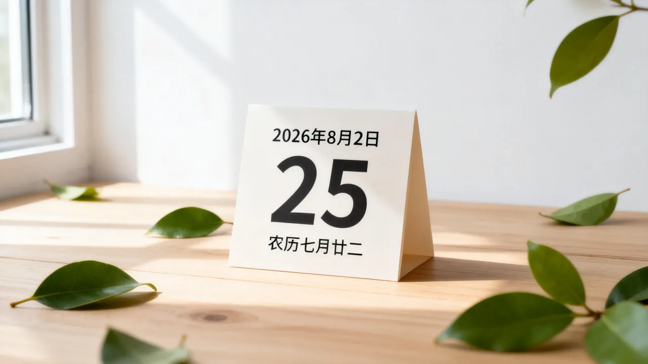 8月25阴历几号,2026年8月25日农历是几月几号 8月25阴历几号,2026年8月25日农历是几月几号