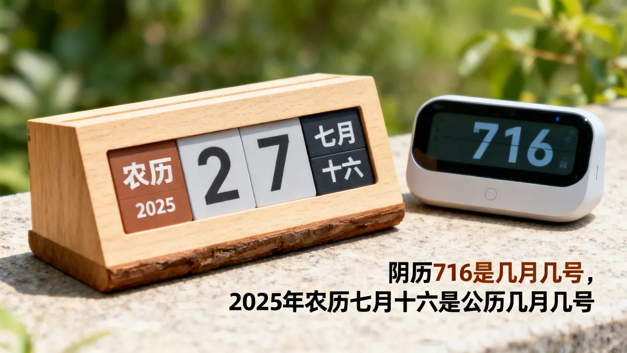 阴历716是几月几号，2025年农历七月十六是公历几月几号
