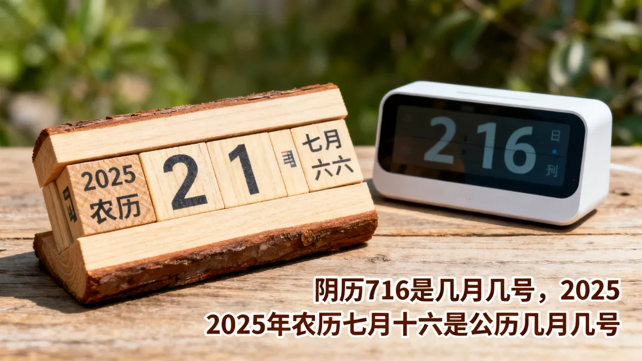 阴历716是几月几号，2025年农历七月十六是公历几月几号