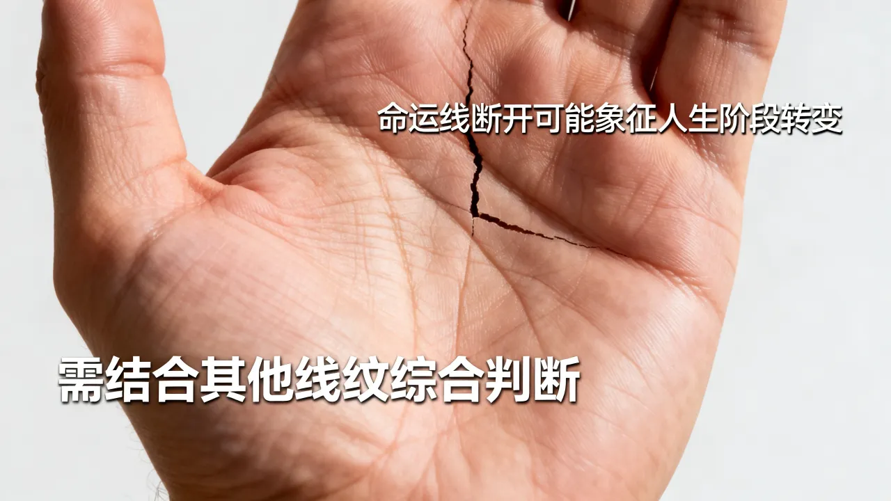 手相命运线断了代表什么,命运线断开有什么说法 手相命运线断了代表什么,命运线断开有什么说法