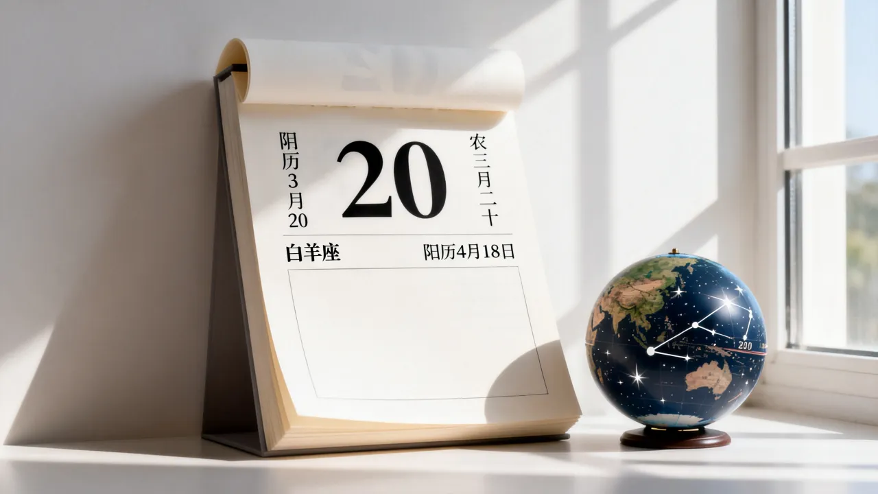 阴历3月20是什么星座?农历三月二十是阳历几月几号 阴历3月20是什么星座?农历三月二十是阳历几月几号