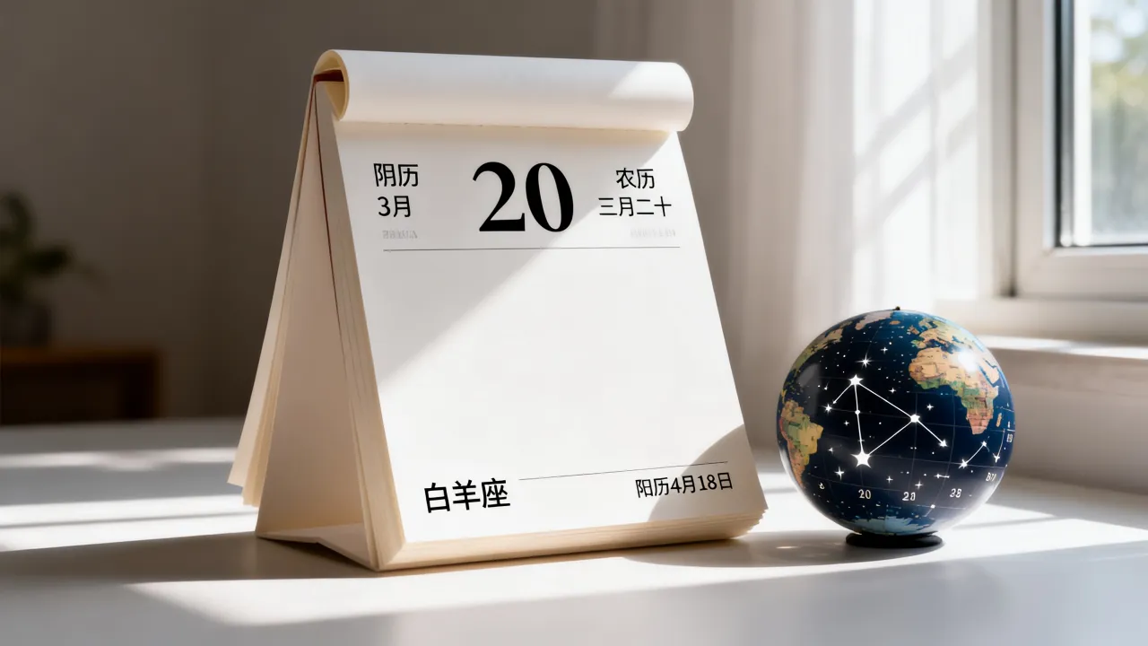 阴历3月20是什么星座?农历三月二十是阳历几月几号 阴历3月20是什么星座?农历三月二十是阳历几月几号