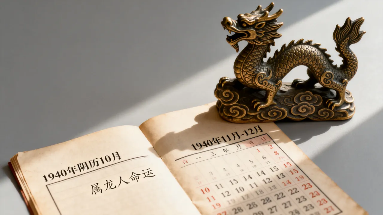 1940年阴历10月是阳历几月几号,属龙人一生命运如何 1940年阴历10月是阳历几月几号,属龙人一生命运如何