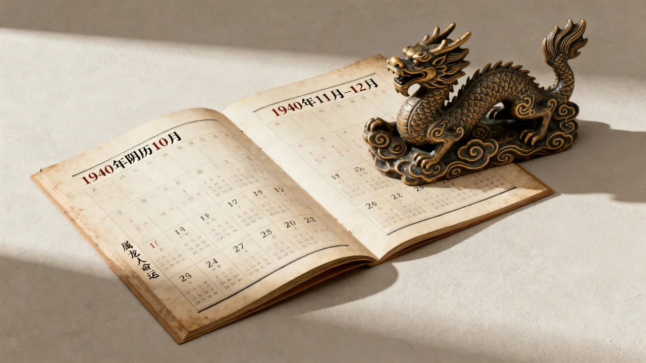 1940年阴历10月是阳历几月几号,属龙人一生命运如何 1940年阴历10月是阳历几月几号,属龙人一生命运如何