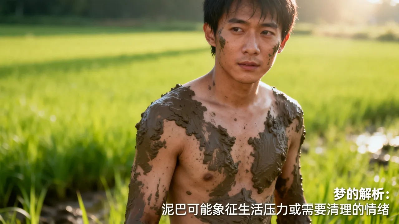 梦到身上粘泥什么预兆，梦见泥巴粘身上好不好