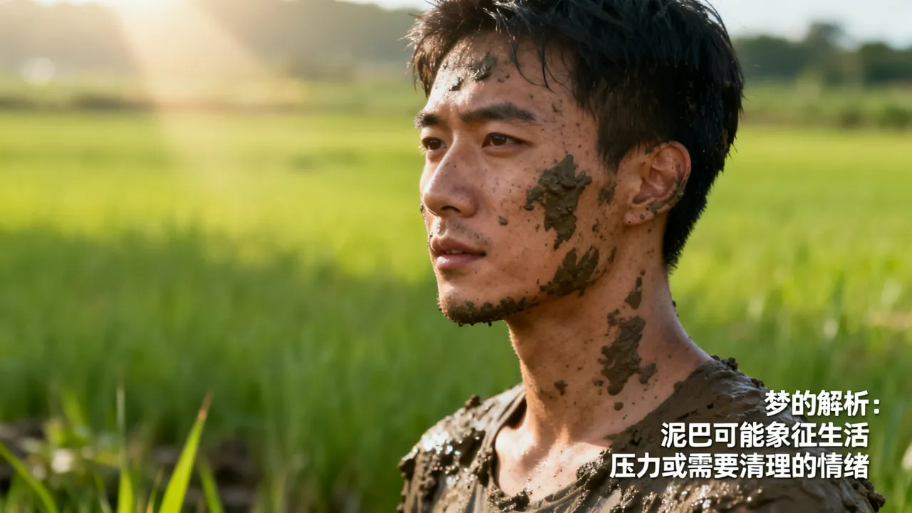 梦到身上粘泥什么预兆，梦见泥巴粘身上好不好