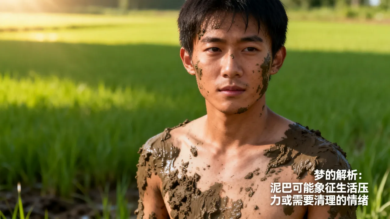 梦到身上粘泥什么预兆，梦见泥巴粘身上好不好