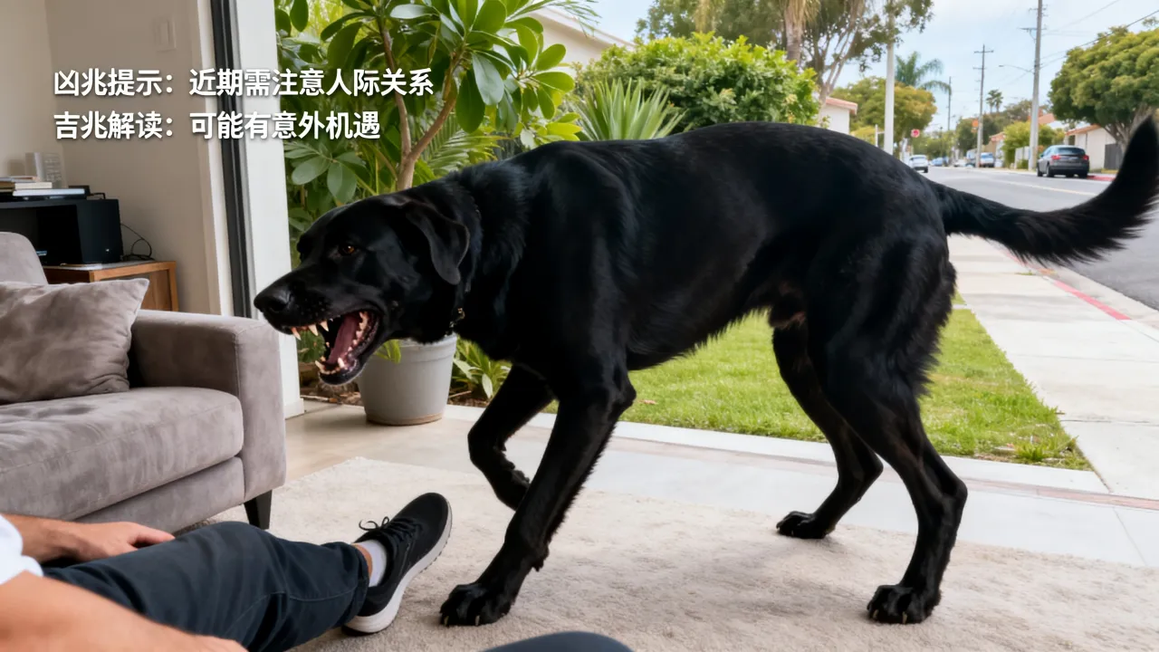 梦到大黑狗咬人是凶兆还是吉兆，日常生活中会有什么预兆？