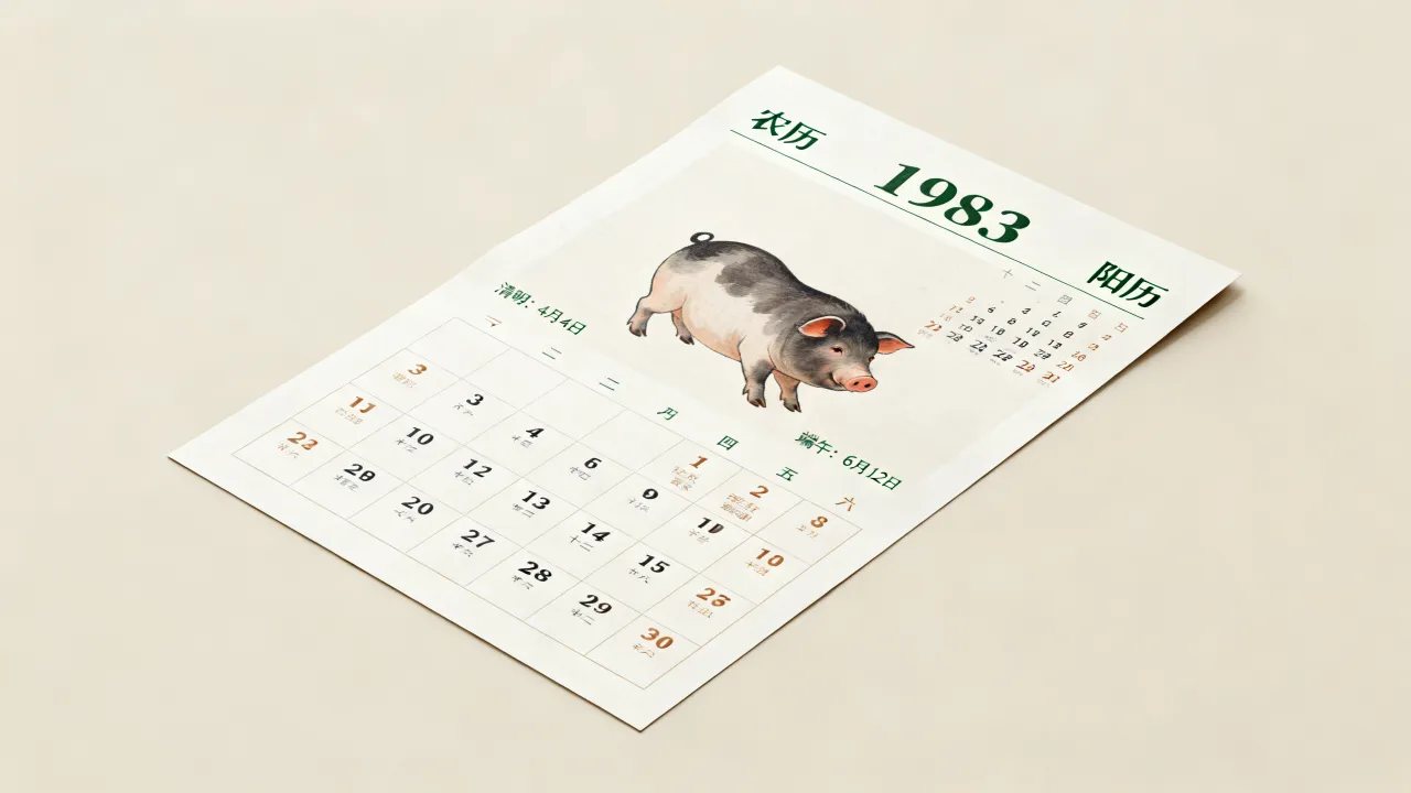1983年属猪农历阳历表怎么看?1983年属猪农历阳历表查询 1983年属猪农历阳历表怎么看?1983年属猪农历阳历表查询