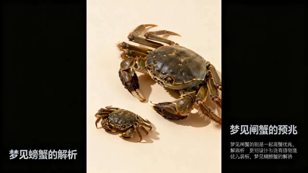 梦见闸蟹怎么样，梦见螃蟹是什么预兆