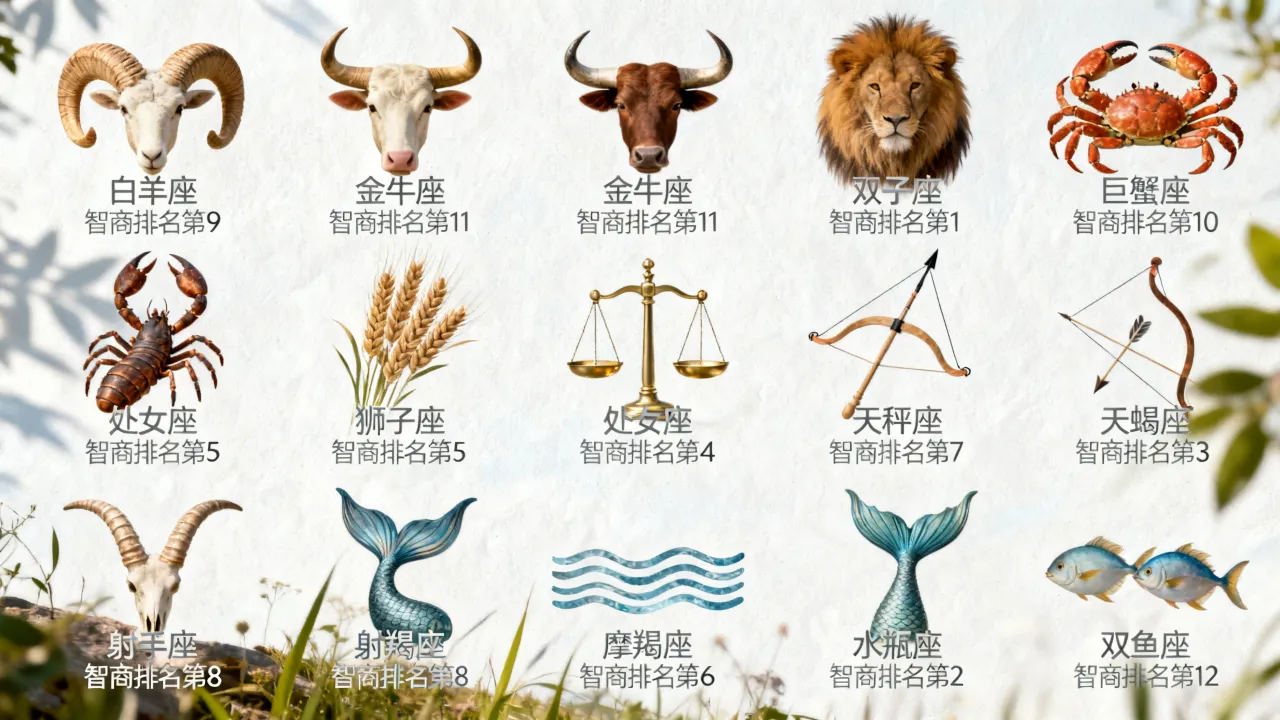 十二星座谁最聪明？十二星座智商排名大揭秘