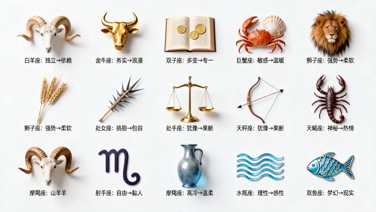 十二星座的真实面目是什么,为什么恋爱前后反差这么大,十二星座真实性格揭秘 十二星座的真实面目是什么,为什么恋爱前后反差这么大,十二星座真实性格揭秘