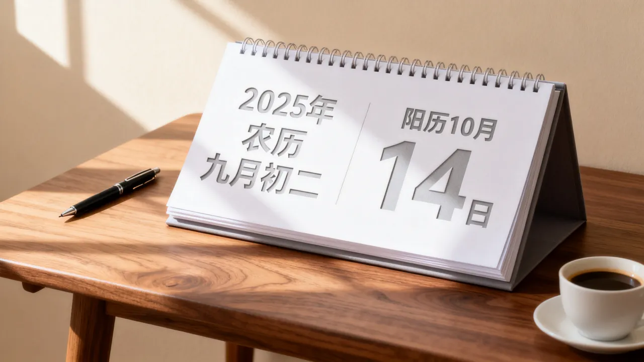 阴历9.2阳历几号?2025年农历九月初二对应阳历几月几号 阴历9.2阳历几号?2025年农历九月初二对应阳历几月几号